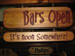 Sign Bars Open